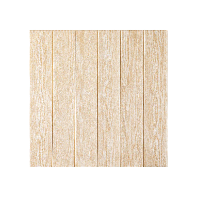 Modern Indoor Wall Tile Peel and Press Waterproof Wall Tile with Wood Look