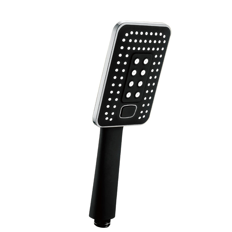 Contemporary Metal Handheld Shower Head Square 3 Setting Spray Head