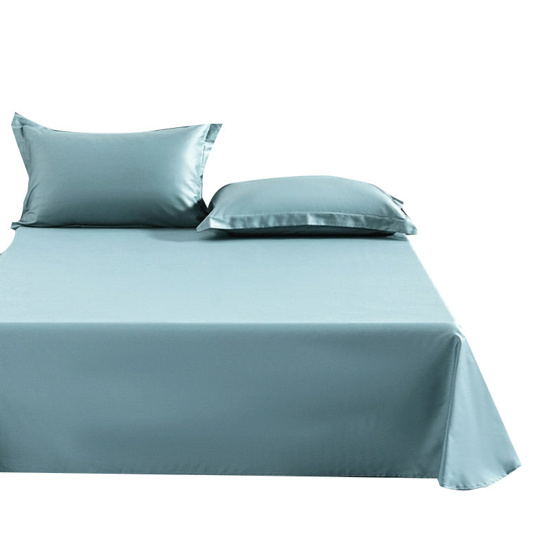 Soild Cotton Bed Sheet Set Elegant Basic Fitted Sheet for Bedroom