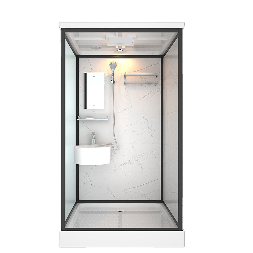 Rectangle Tempered Glass Shower Stall Clear Framed Shower Enclosure