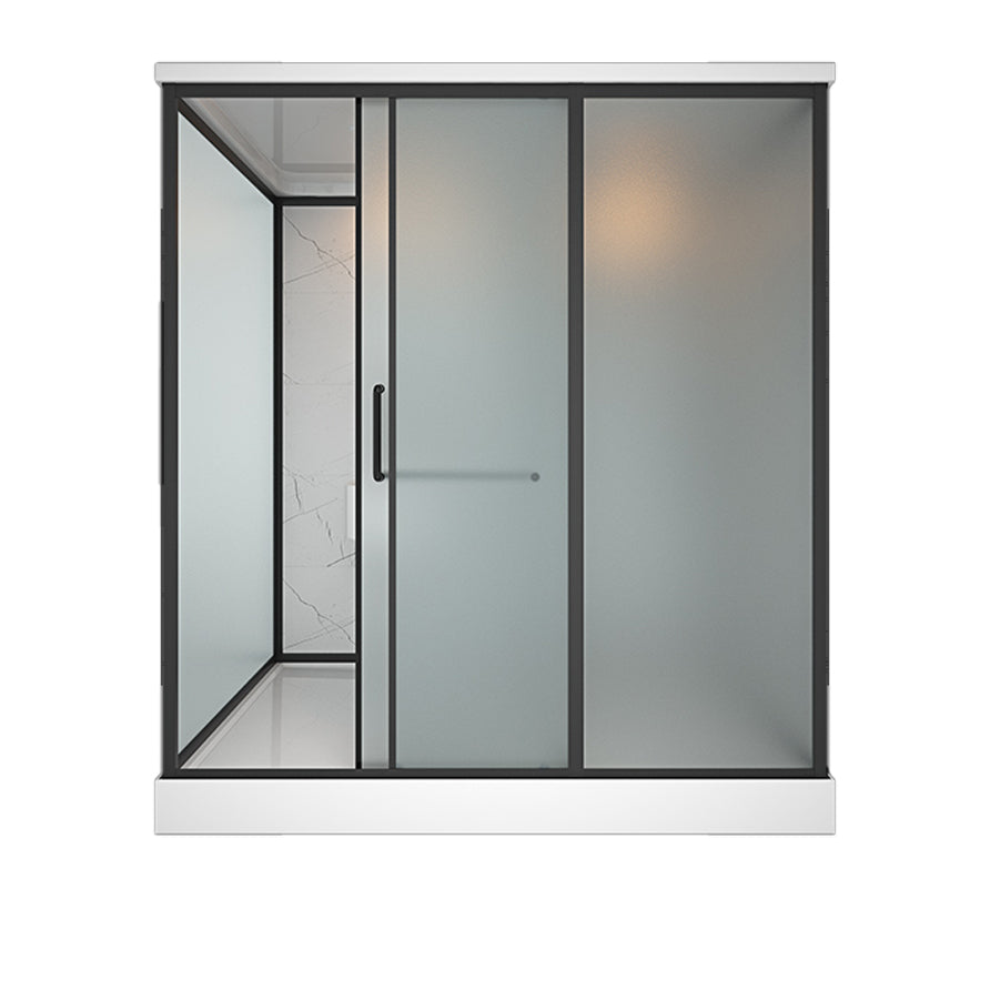 Rectangle Tempered Glass Shower Stall Clear Framed Shower Enclosure