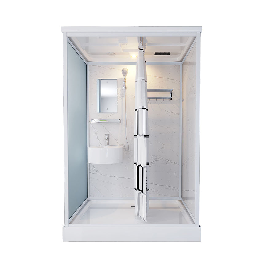 Rectangle Tempered Glass Shower Stall Clear Framed Shower Enclosure