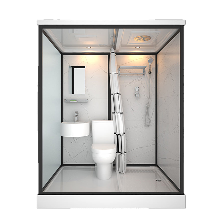 Rectangle Tempered Glass Shower Stall Clear Framed Shower Enclosure