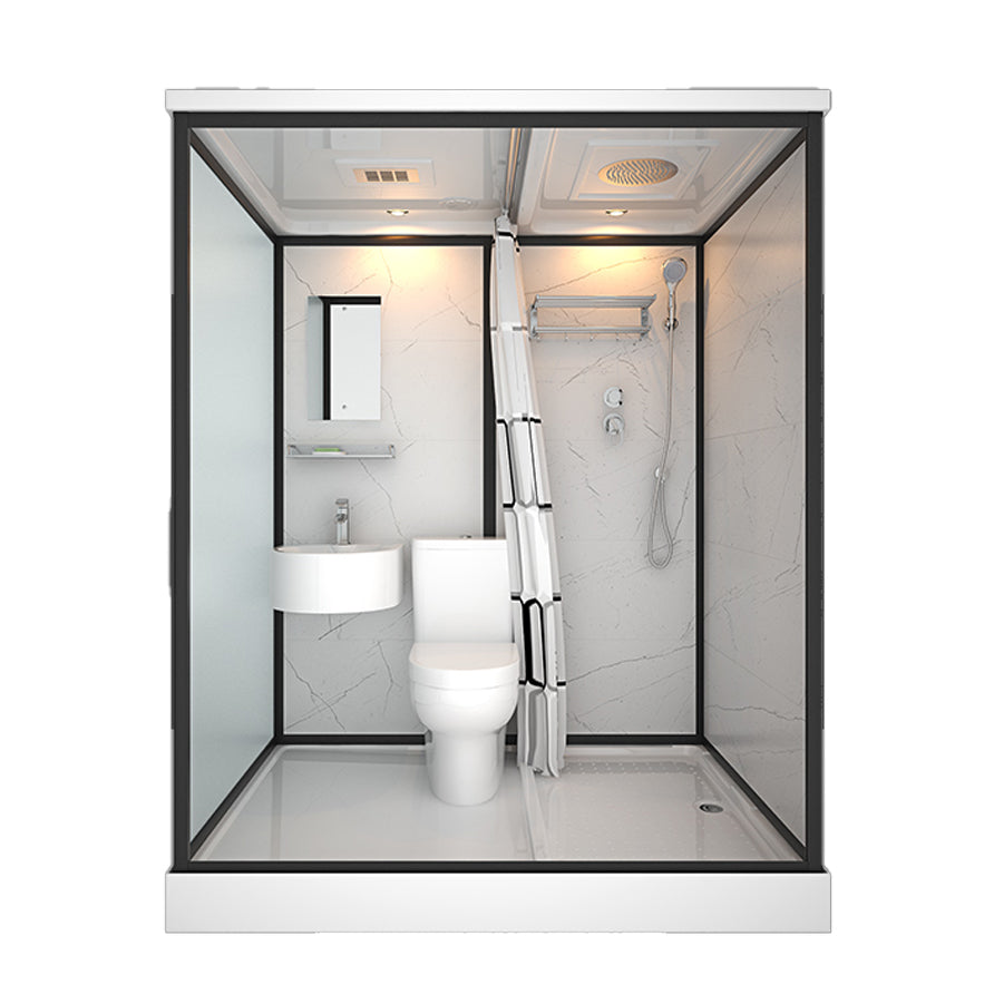 Rectangle Tempered Glass Shower Stall Clear Framed Shower Enclosure
