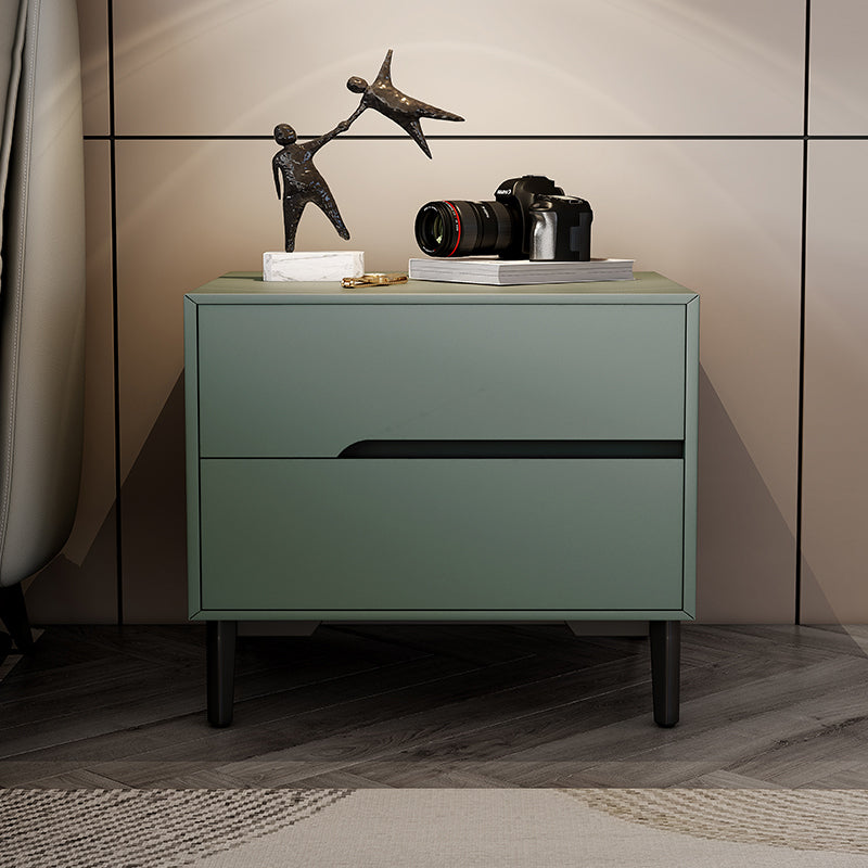 Contemporary Bedside Cabinet Leather Bed Nightstand with Drawers