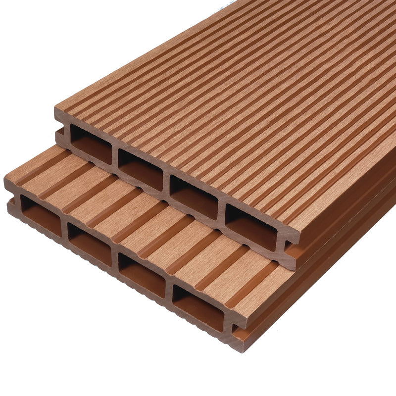 Outdoor WPC Flooring Rectangle Traditional Style Waterproof Nail Flooring