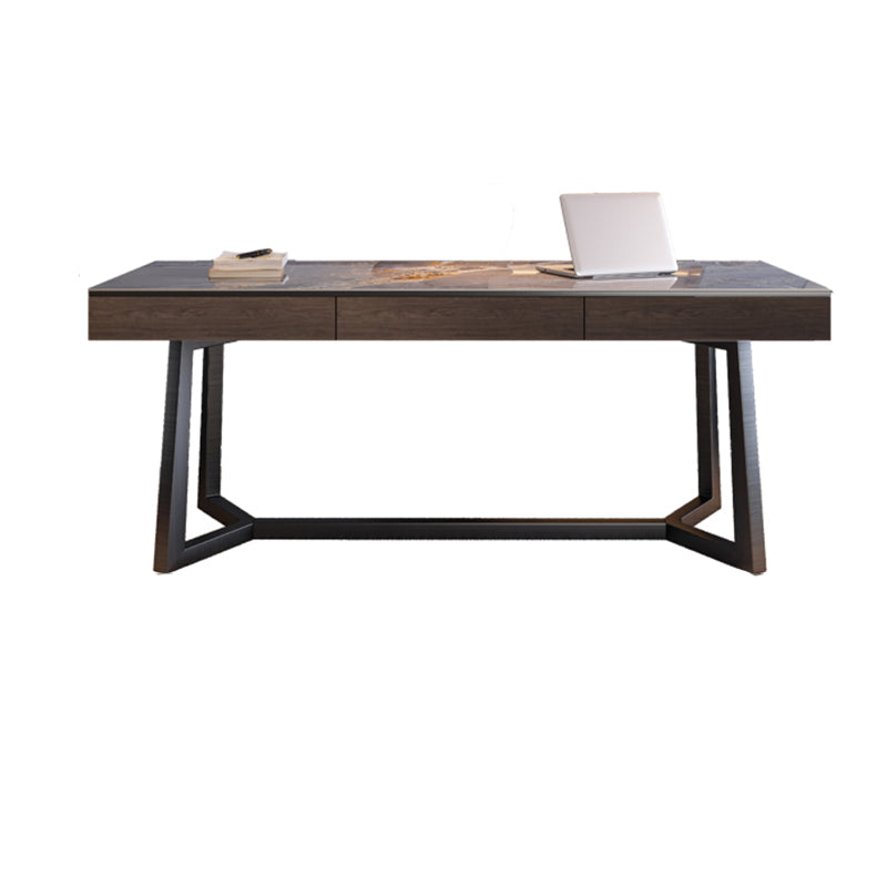 Rectangular Shaped Office Desk Black Legs Writing Desk for Office