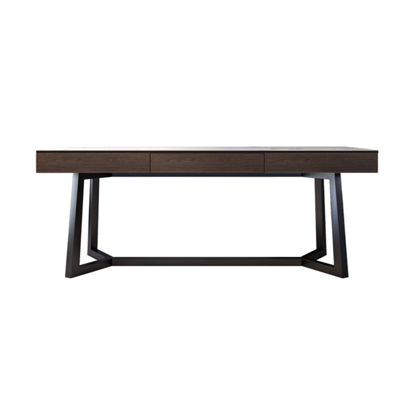 Rectangular Shaped Office Desk Black Legs Writing Desk for Office