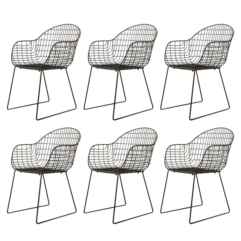 Contemporary Patio Chair Set Metal Outdoor Bistro Chairs with Cushion