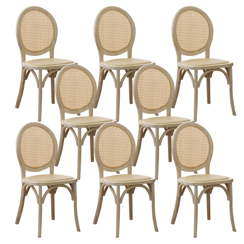 Wood Dining Side Chair Tropical High Back Outdoors Dining Chair