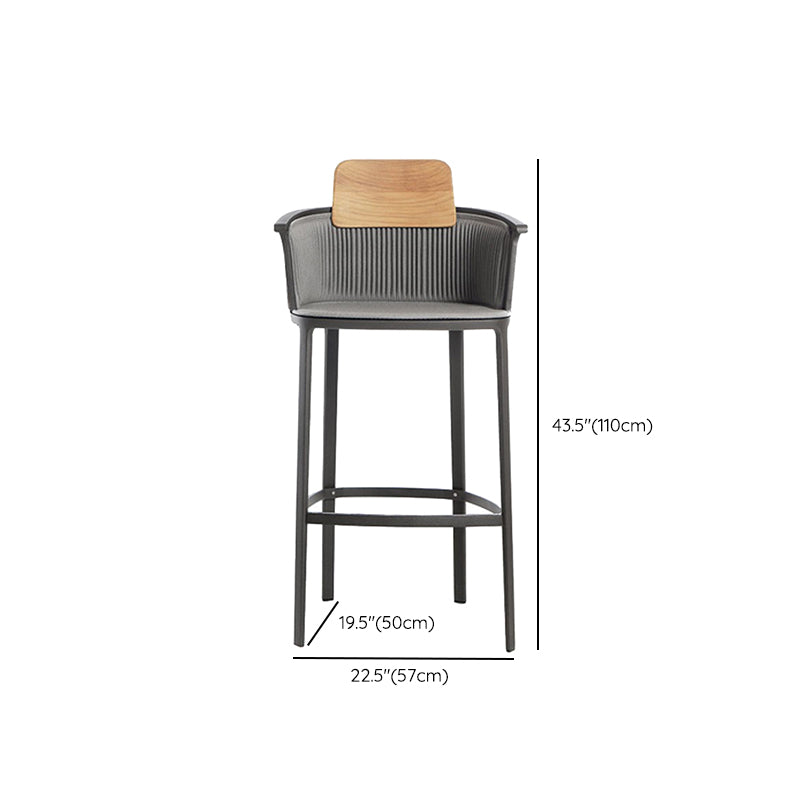 Contemporary with Arm Dining Chairs Metal Patio Dining Side Chair