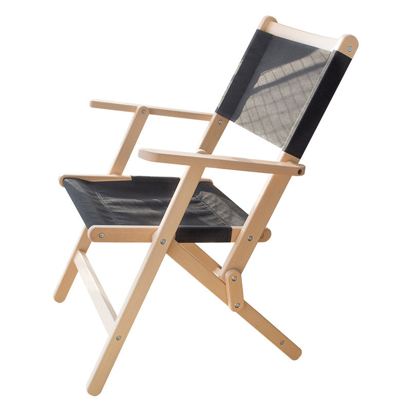 Solid Wood Modern Patio Arm Chair No Distressing Dining Armchair with Arm