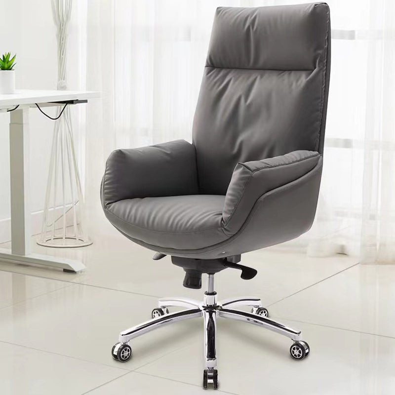 Modern Leather Office Chair No Distressing Ergonomic Desk Chair