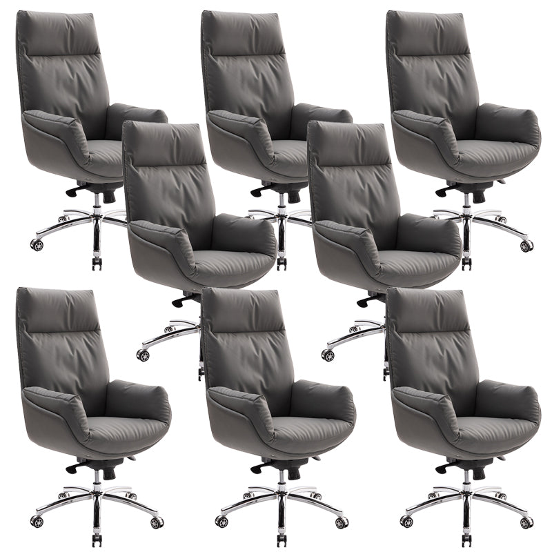 Modern Leather Office Chair No Distressing Ergonomic Desk Chair