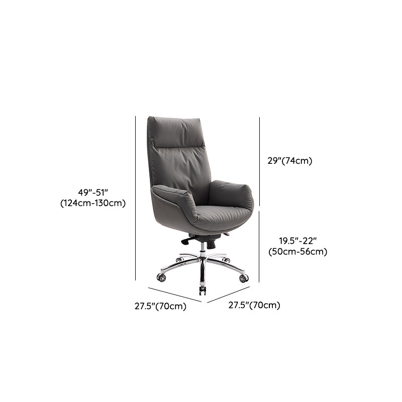 Modern Leather Office Chair No Distressing Ergonomic Desk Chair