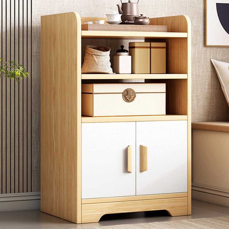 Modern Cabinet Wood Drawers Storage Shelves Filing Cabinet with Wheels