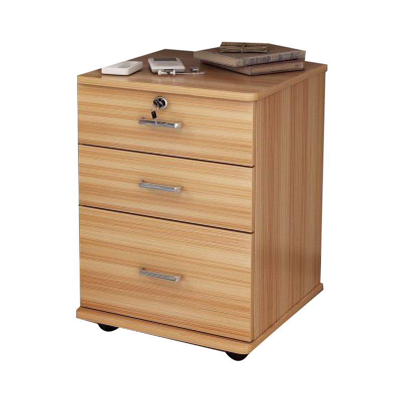 Modern Filing Cabinet Wood Vertical Filing Cabinet with Wheels