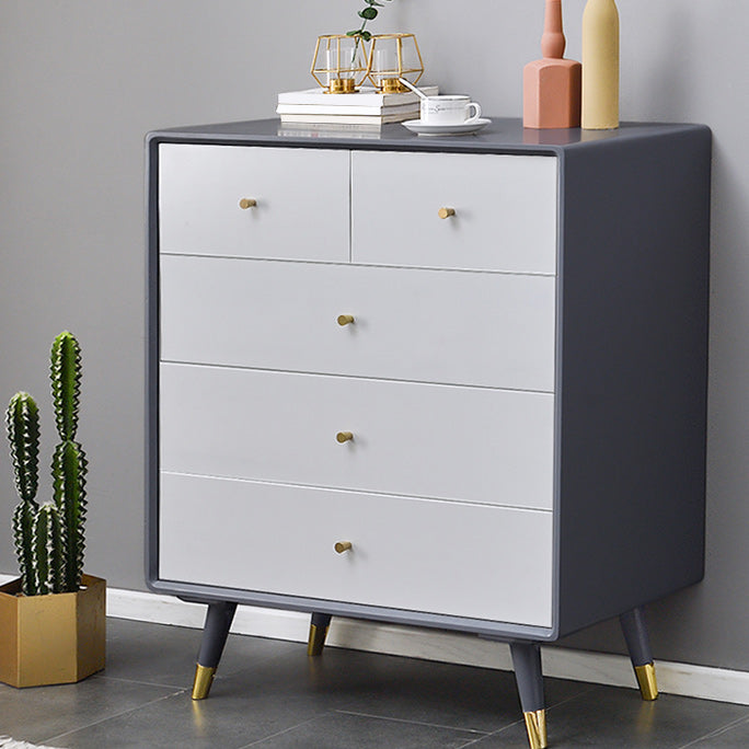 Solid Wood Accent Chest Mid Century Drawers Included Cabinet