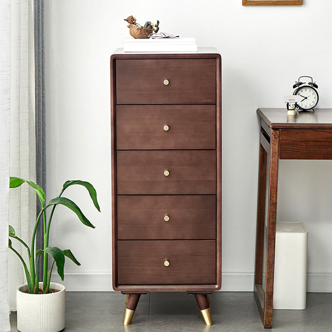 Solid Wood Accent Chest Mid Century Drawers Included Cabinet