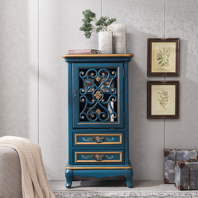 1- Door Wooden Cabinet, Rectangle Accent Cabinet with Drawers