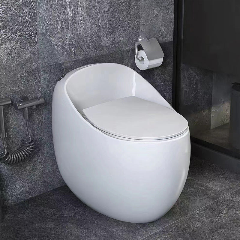 Modern Floor Mount Flush Toilet Siphon Jet Urine Toilet with Seat for Bathroom