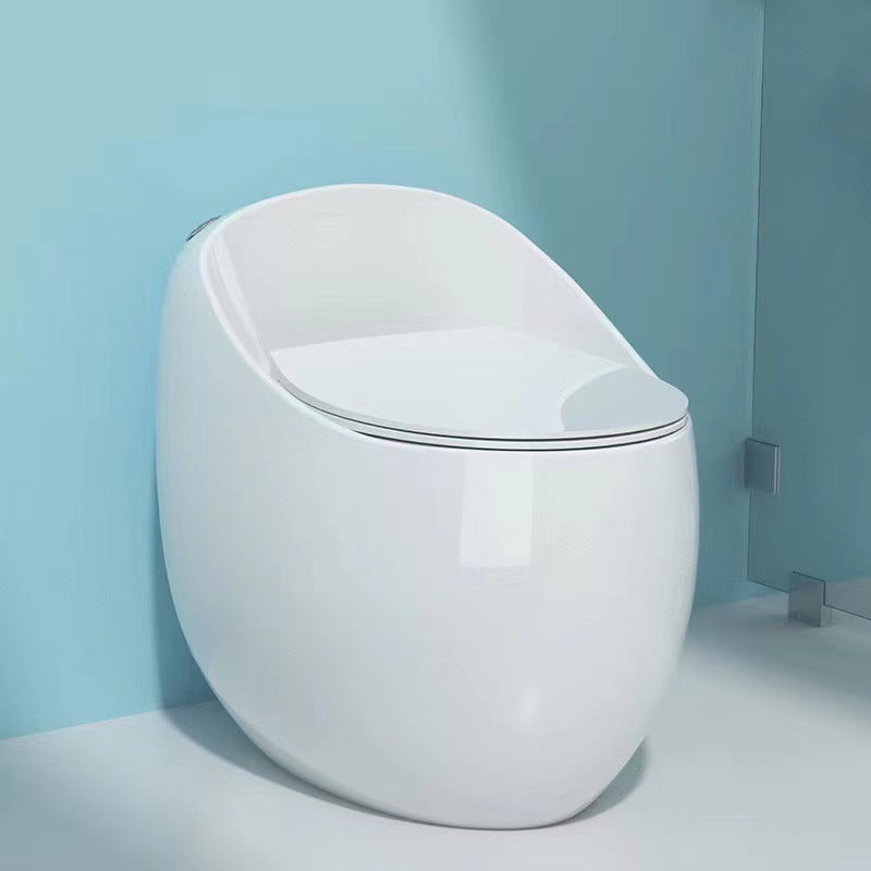 Modern Floor Mount Flush Toilet Siphon Jet Urine Toilet with Seat for Bathroom