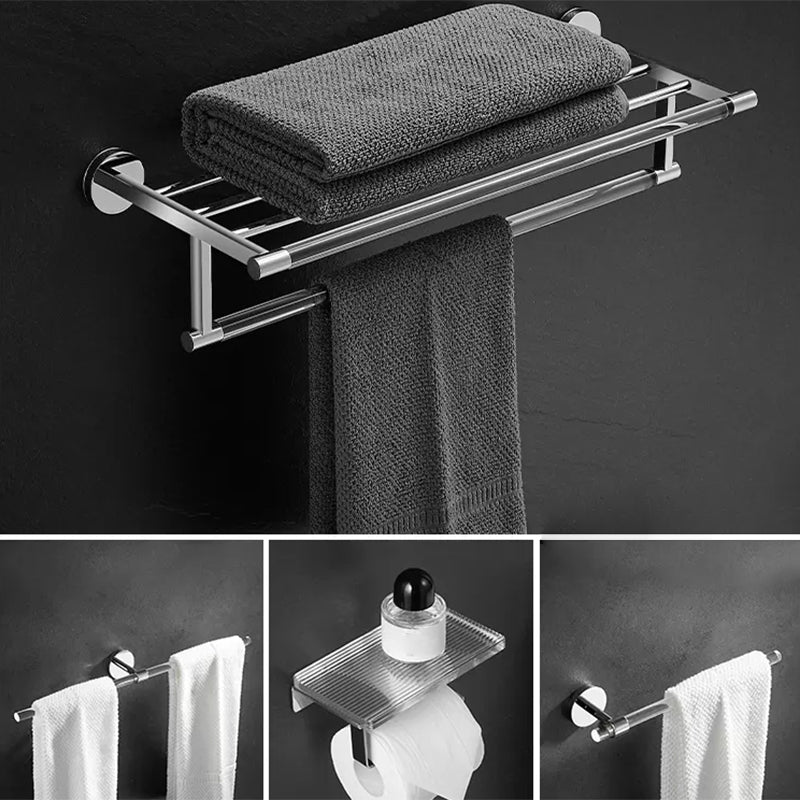 Modern Bathroom Accessory As Individual Or As a Set in Plastic and Metal