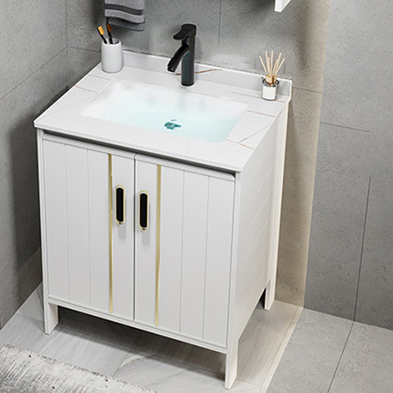 Metal Sink Vanity Freestanding Bathroom Sink Vanity with Single Sink