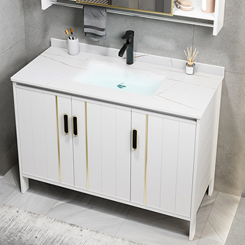 Metal Sink Vanity Freestanding Bathroom Sink Vanity with Single Sink