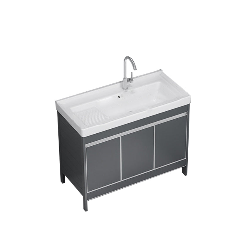 Freestanding Bathroom Vanity Space Aluminum Bathroom Vanity with Sink