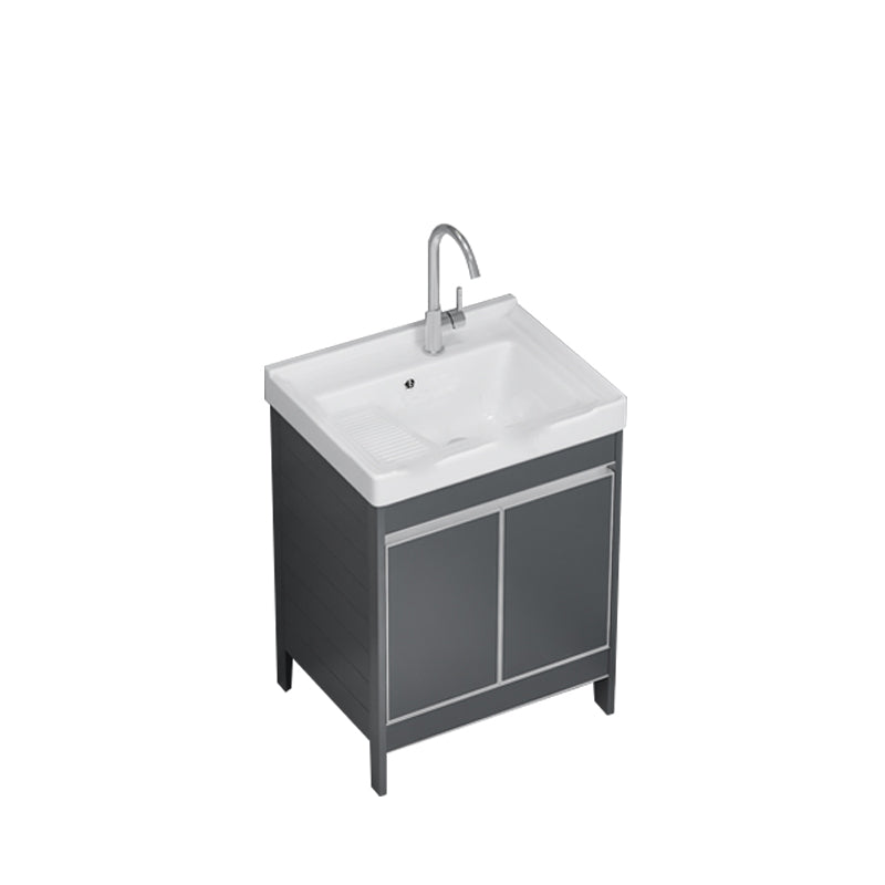 Freestanding Bathroom Vanity Space Aluminum Bathroom Vanity with Sink