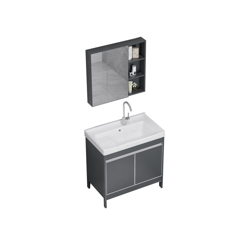 Freestanding Bathroom Vanity Space Aluminum Bathroom Vanity with Sink