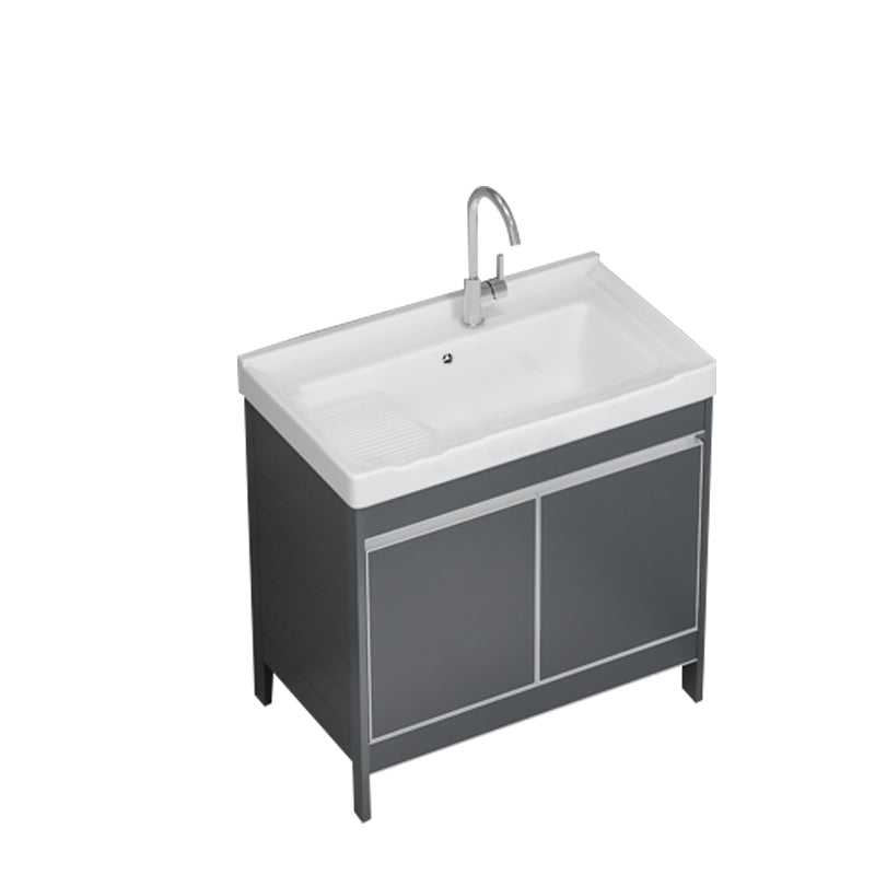 Freestanding Bathroom Vanity Space Aluminum Bathroom Vanity with Sink