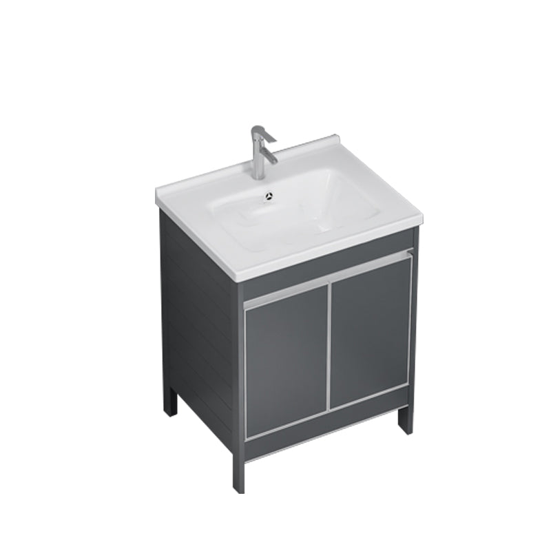 Freestanding Bathroom Vanity Space Aluminum Bathroom Vanity with Sink