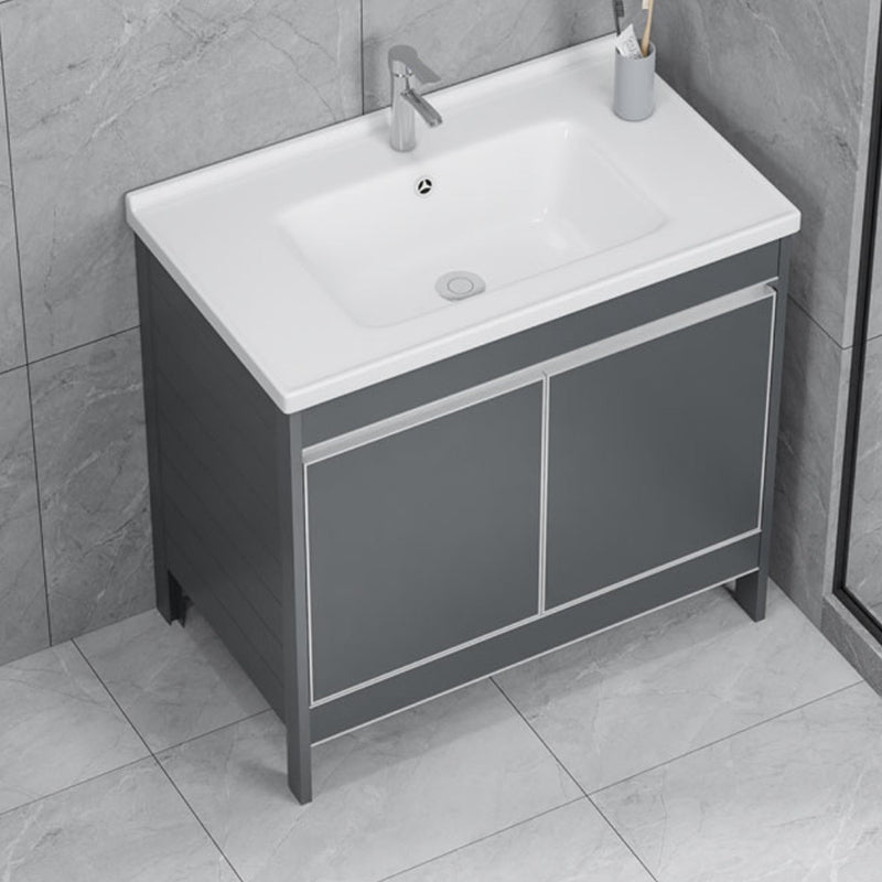 Freestanding Bathroom Vanity Space Aluminum Bathroom Vanity with Sink