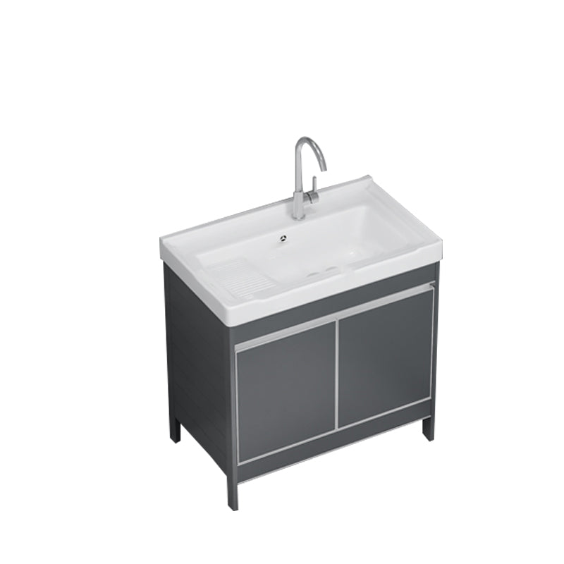 Freestanding Bathroom Vanity Space Aluminum Bathroom Vanity with Sink