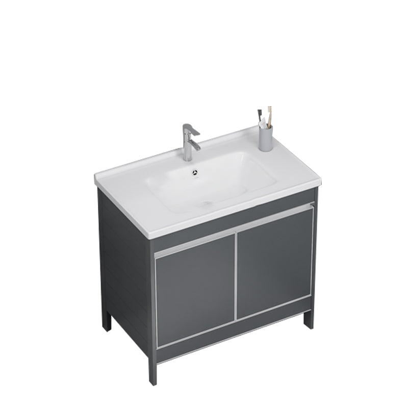 Freestanding Bathroom Vanity Space Aluminum Bathroom Vanity with Sink