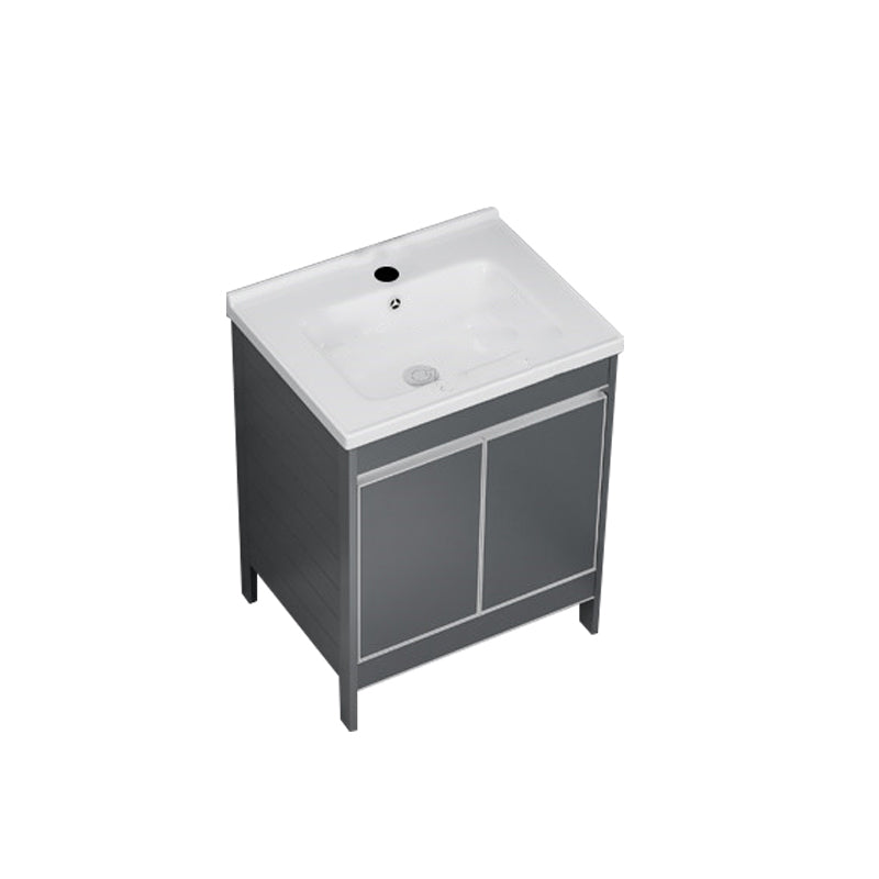 Freestanding Bathroom Vanity Space Aluminum Bathroom Vanity with Sink