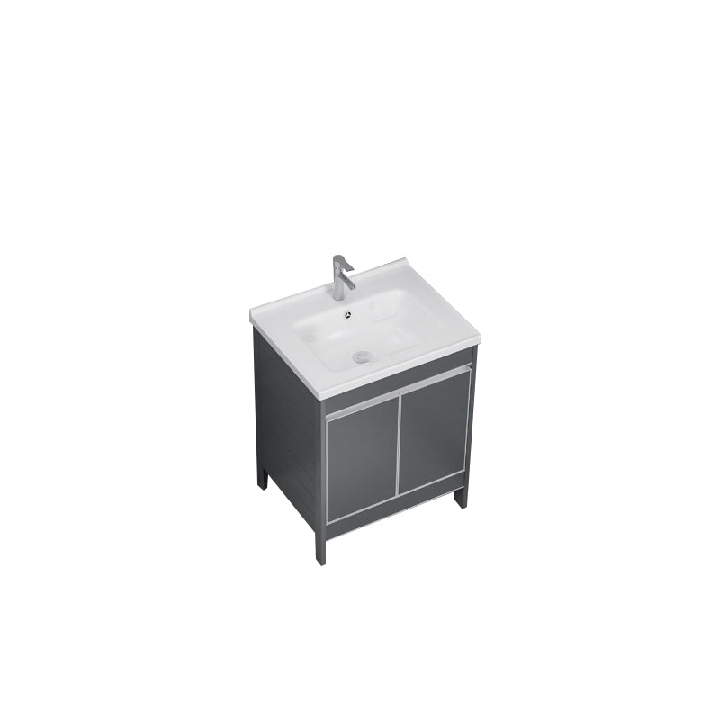 Freestanding Bathroom Vanity Space Aluminum Bathroom Vanity with Sink