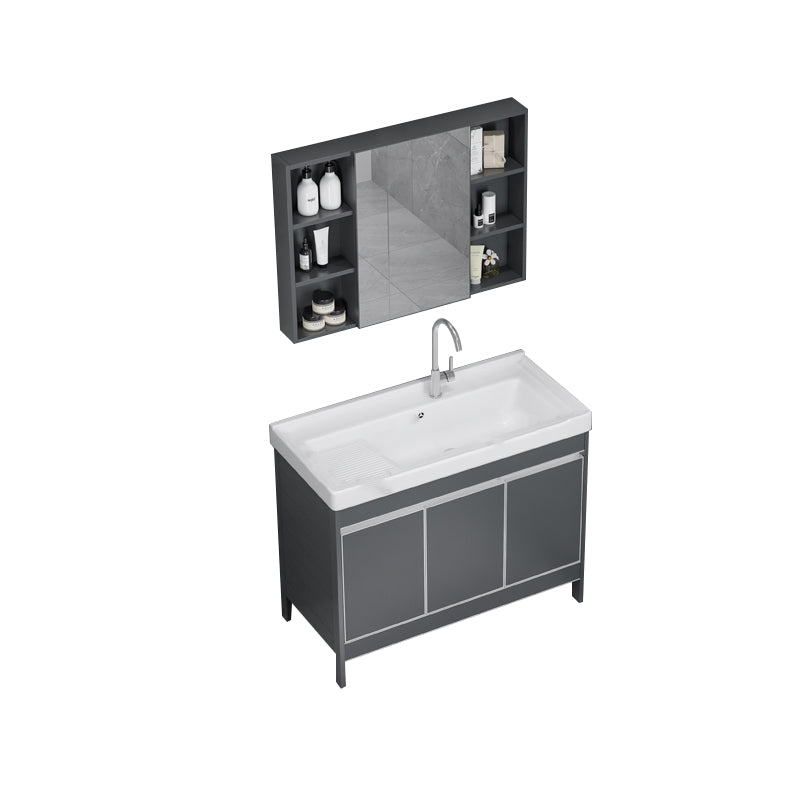 Freestanding Bathroom Vanity Space Aluminum Bathroom Vanity with Sink