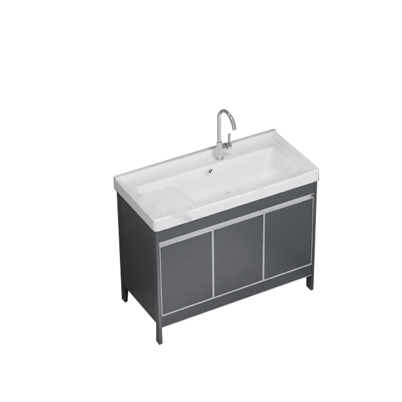 Freestanding Bathroom Vanity Space Aluminum Bathroom Vanity with Sink