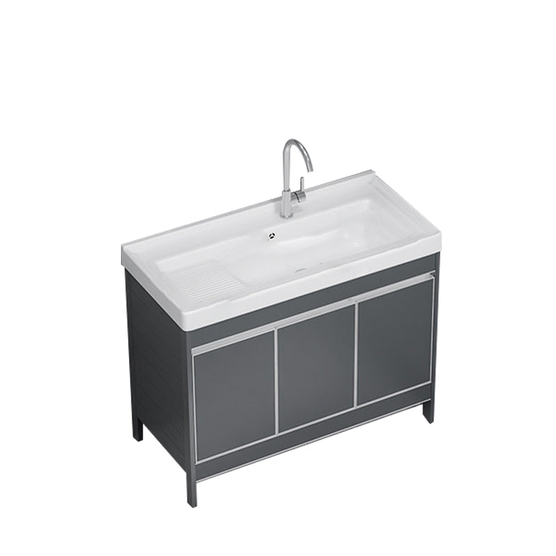 Freestanding Bathroom Vanity Space Aluminum Bathroom Vanity with Sink