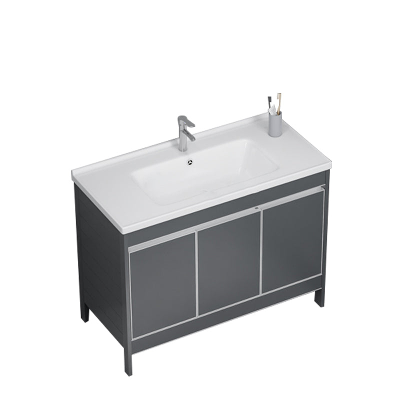 Freestanding Bathroom Vanity Space Aluminum Bathroom Vanity with Sink