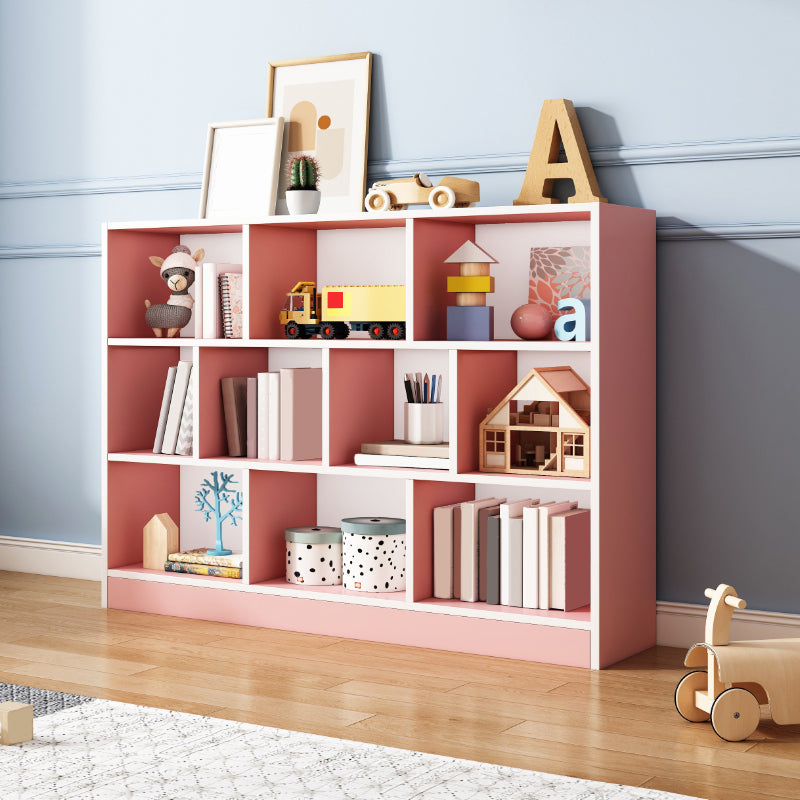 Scandinavian Closed Back Bookshelf Freestanding Wood Book Shelf