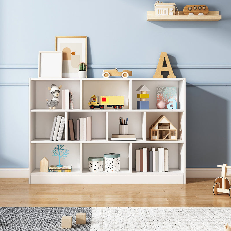 Scandinavian Closed Back Bookshelf Freestanding Wood Book Shelf