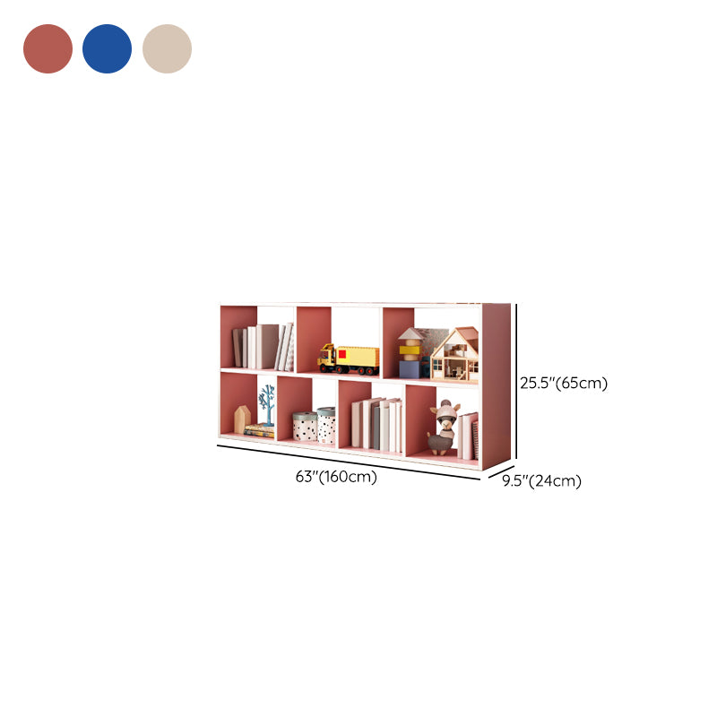 Scandinavian Closed Back Bookshelf Freestanding Wood Book Shelf