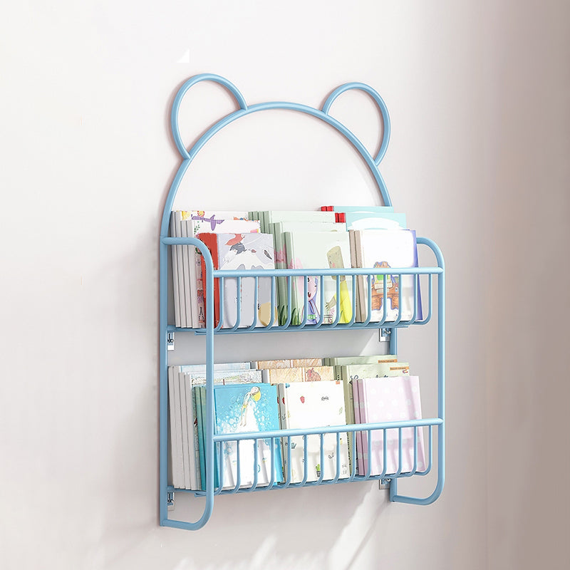 Modern Iron Wall Mounted Book Display Animal Theme Book Organizer