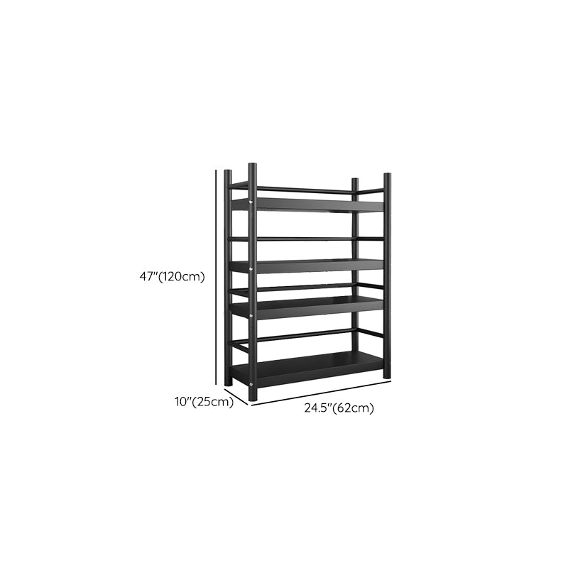 Industrial Freestanding Shelf Bookcase Steel Children's Bookshelf