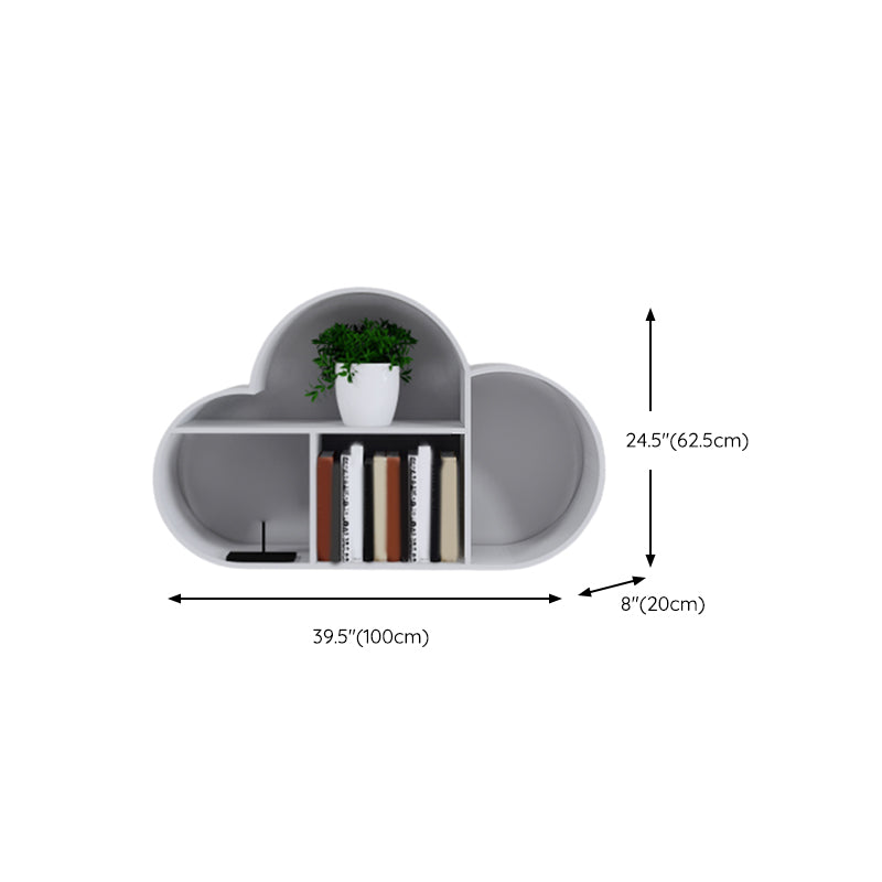 Iron Wall Mounted Book Shelf Cloud-like Book Organizer with Shelf