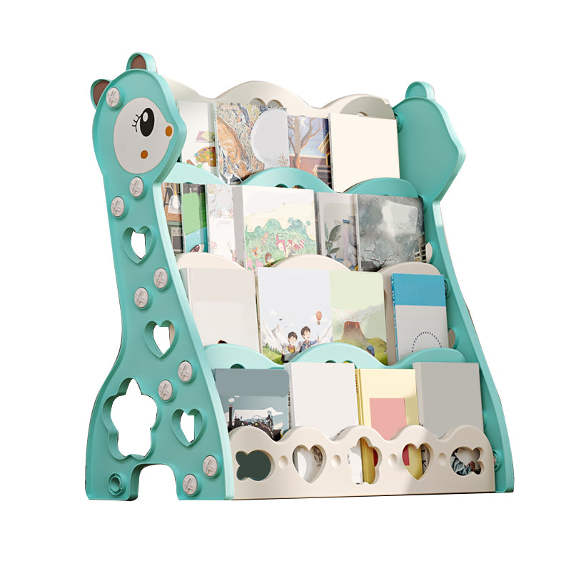 Freestanding Plastic Book Display Cartoon Style Bookcase for Baby